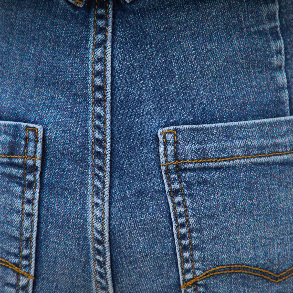 Jeans large taille haute denim stone femme