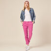 Pantalon chino Instinct rose framboise femme