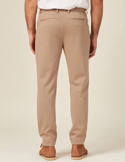 Pantalon chino slim beige homme