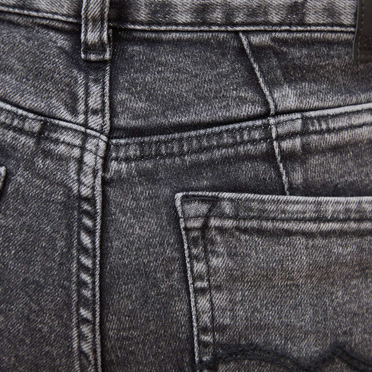 Jeans girlfriend 5 poches denim snow gris femme