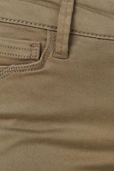 Pantalon Audrey - skinny push up vert kaki femme