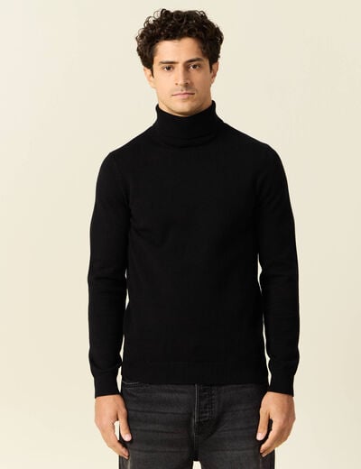 Pull manches longues noir homme