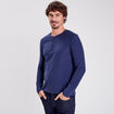 T-shirt manches longues bleu marine homme