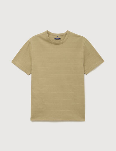 T-shirt manches courtes beige fonce homme