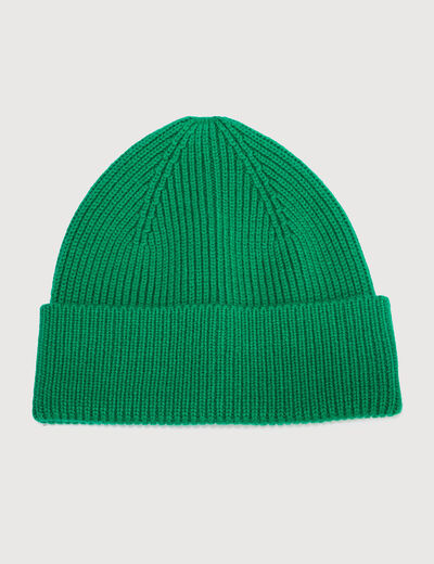 Bonnet vert homme