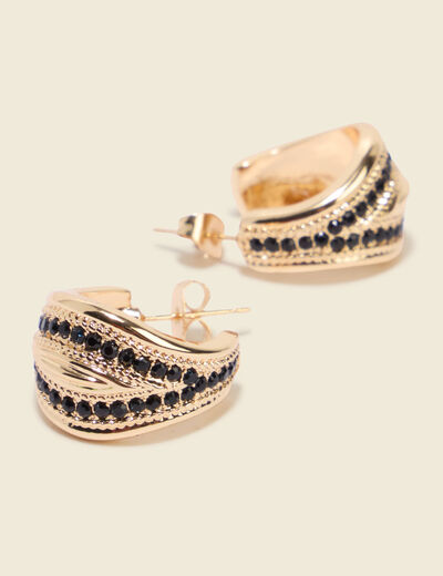 Boucles d'oreilles couleur or femme