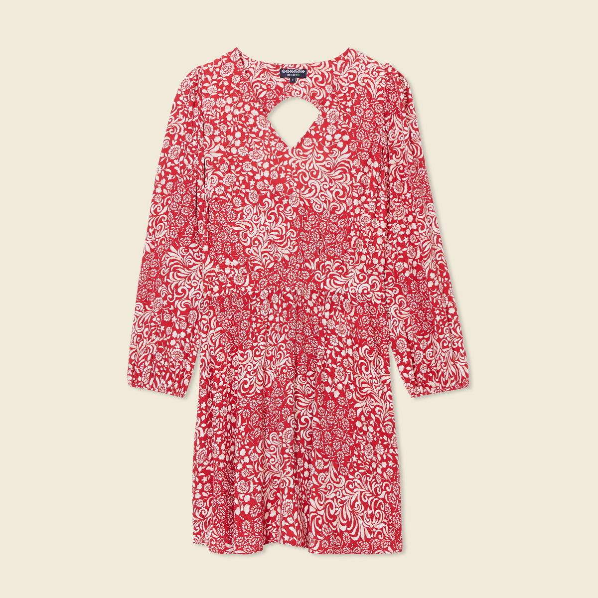 Robe éco-responsable rouge femme