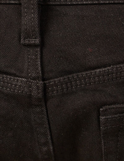 Jeans regular longueur 34 denim noir homme