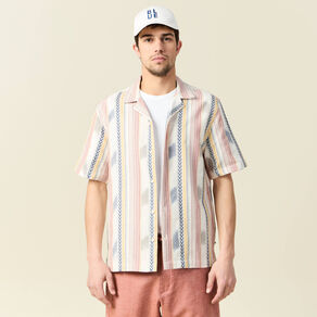 Chemise manches courtes bleu foncé homme