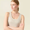 Débardeur sans manches beige femme