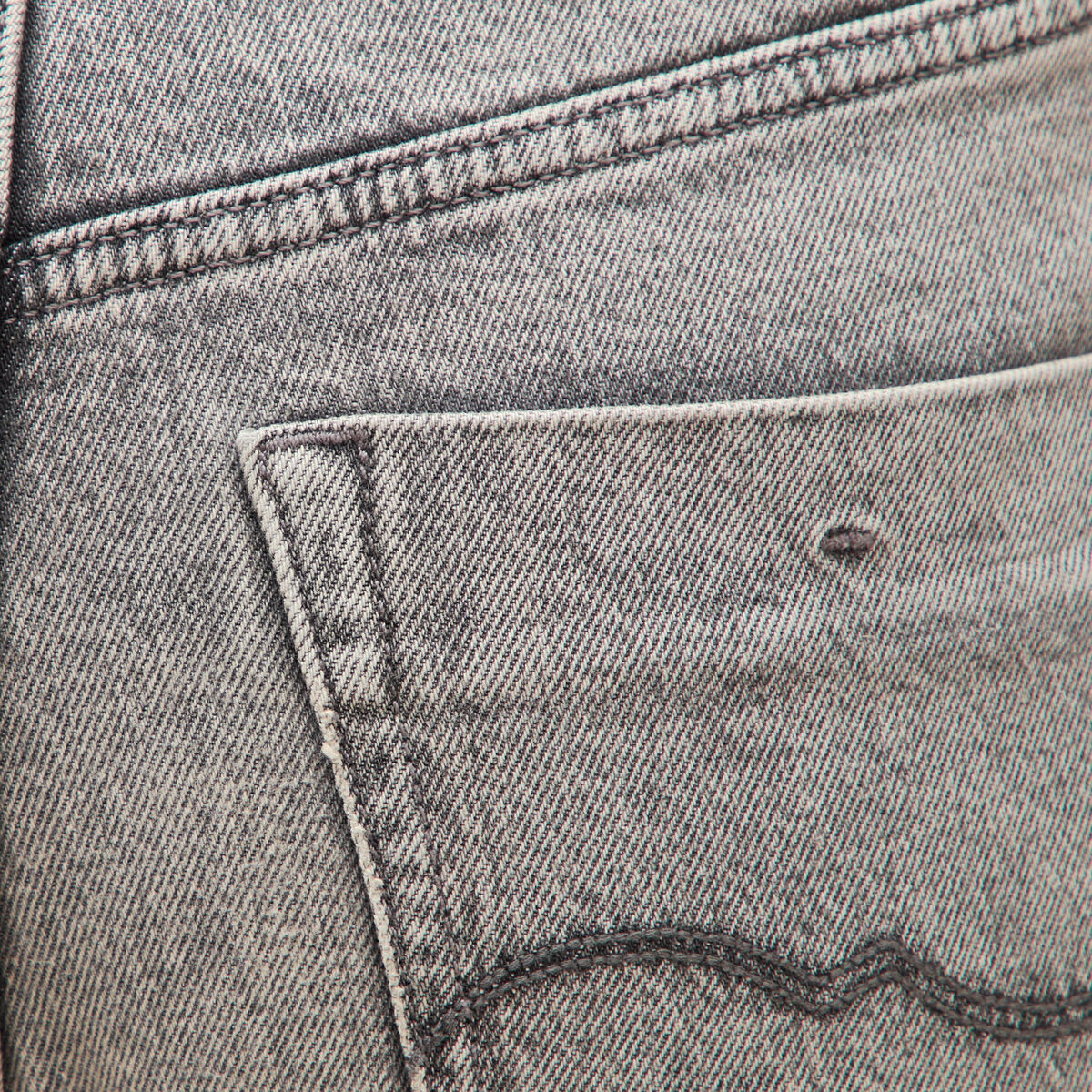 Jeans mom 7/8&egrave;me denim gris femme