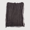 Foulard froiss&eacute; noir homme