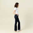 Polo manches courtes blanc femme