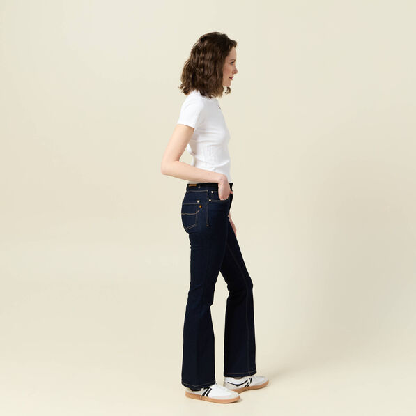 Polo manches courtes blanc femme