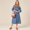Robe en jean éco-responsable denim bleach femme