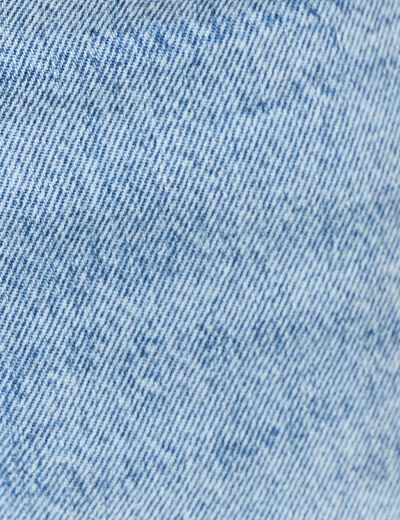 Jeans relax 5 poches denim bleach homme