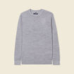 Pull 100% laine mérinos gris foncé homme