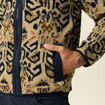 Gilet manches longues zippé sherpa beige homme