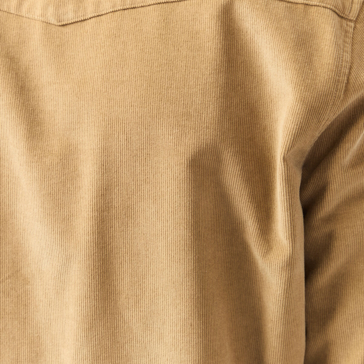 Chemise col classique manches longues beige homme