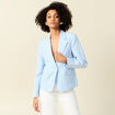 Veste esprit blazer bleu clair femme