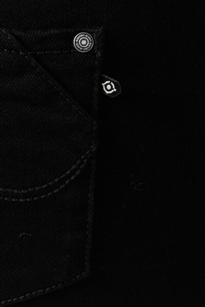 Jeans Vanessa - slim taille basse 7/8ème denim noir femme