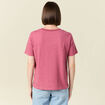 T-shirt manches courtes vieux rose femme