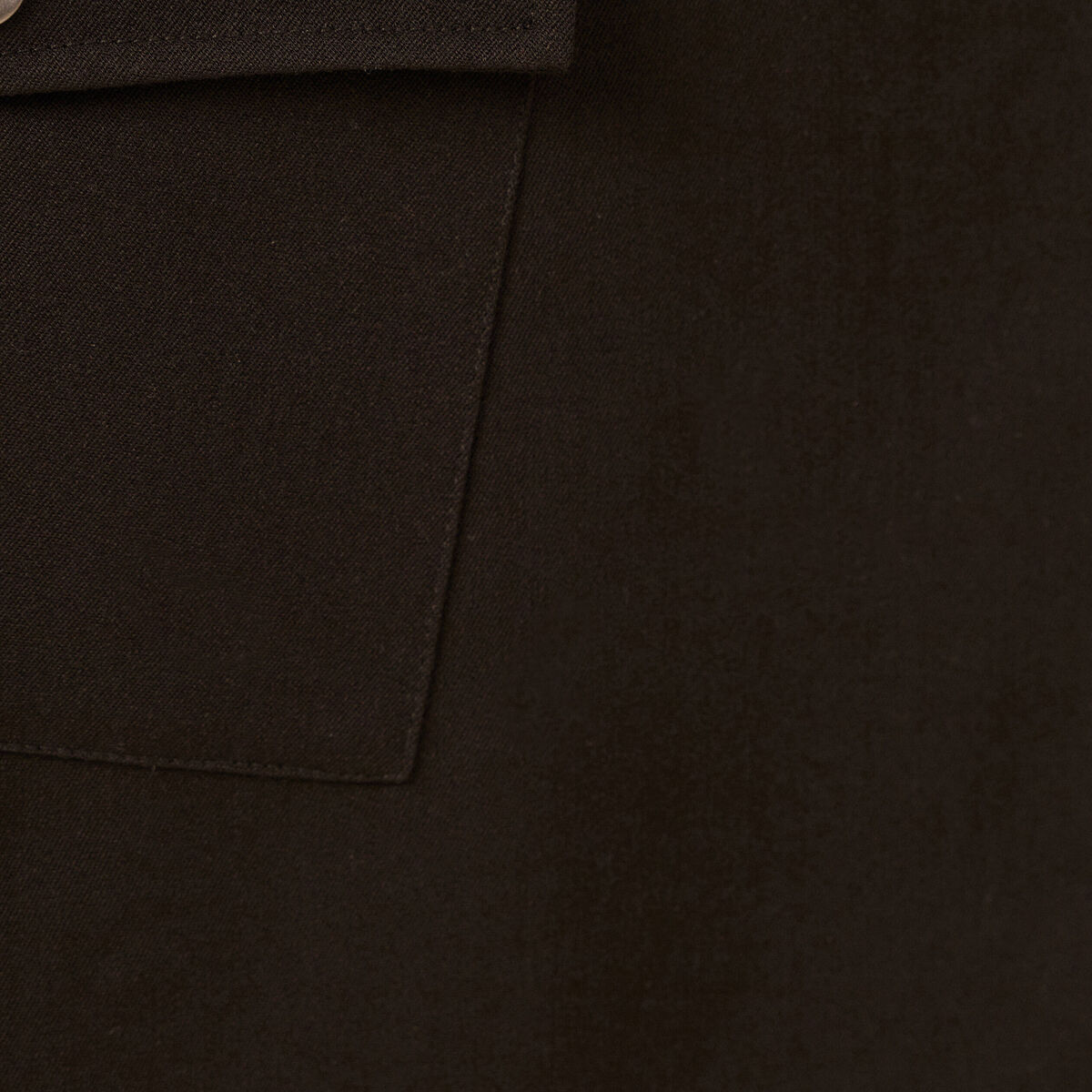 Jupe-short cargo avec boucle noir femme