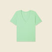 T-shirt manches courtes vert clair femme