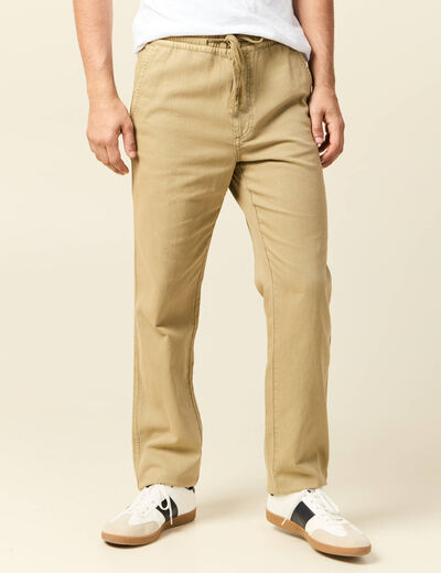 Pantalon chino beige homme