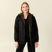 Parka r&eacute;versible noir femme
