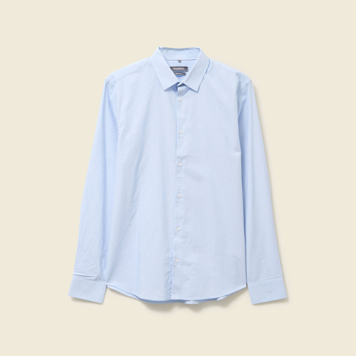 Chemise manches longues bleu ciel homme