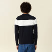 Pull manches longues bleu marine homme