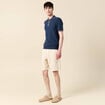 Polo manches courtes bleu foncé homme