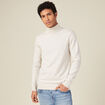 Pull manches longues ecru homme