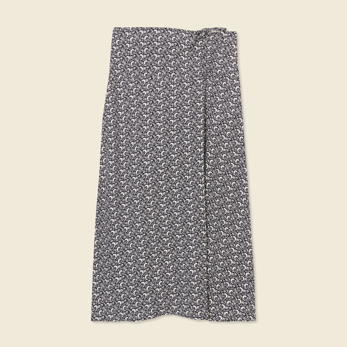 Jupe longue portefeuille noir femme
