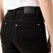 Jeans flare taille haute denim noir femme