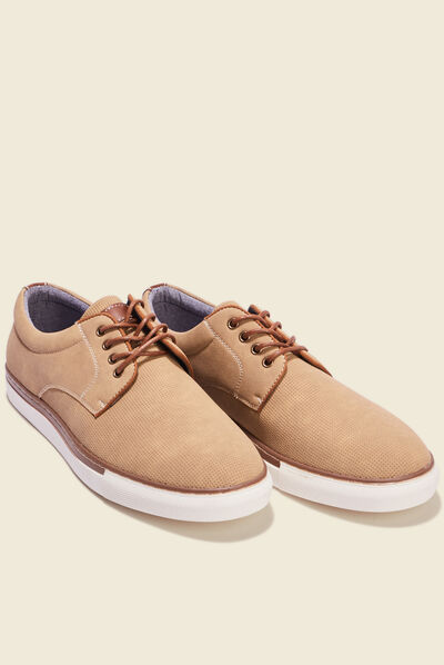 Tennis à lacets sable homme