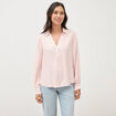 Blouse manches longues rose clair femme