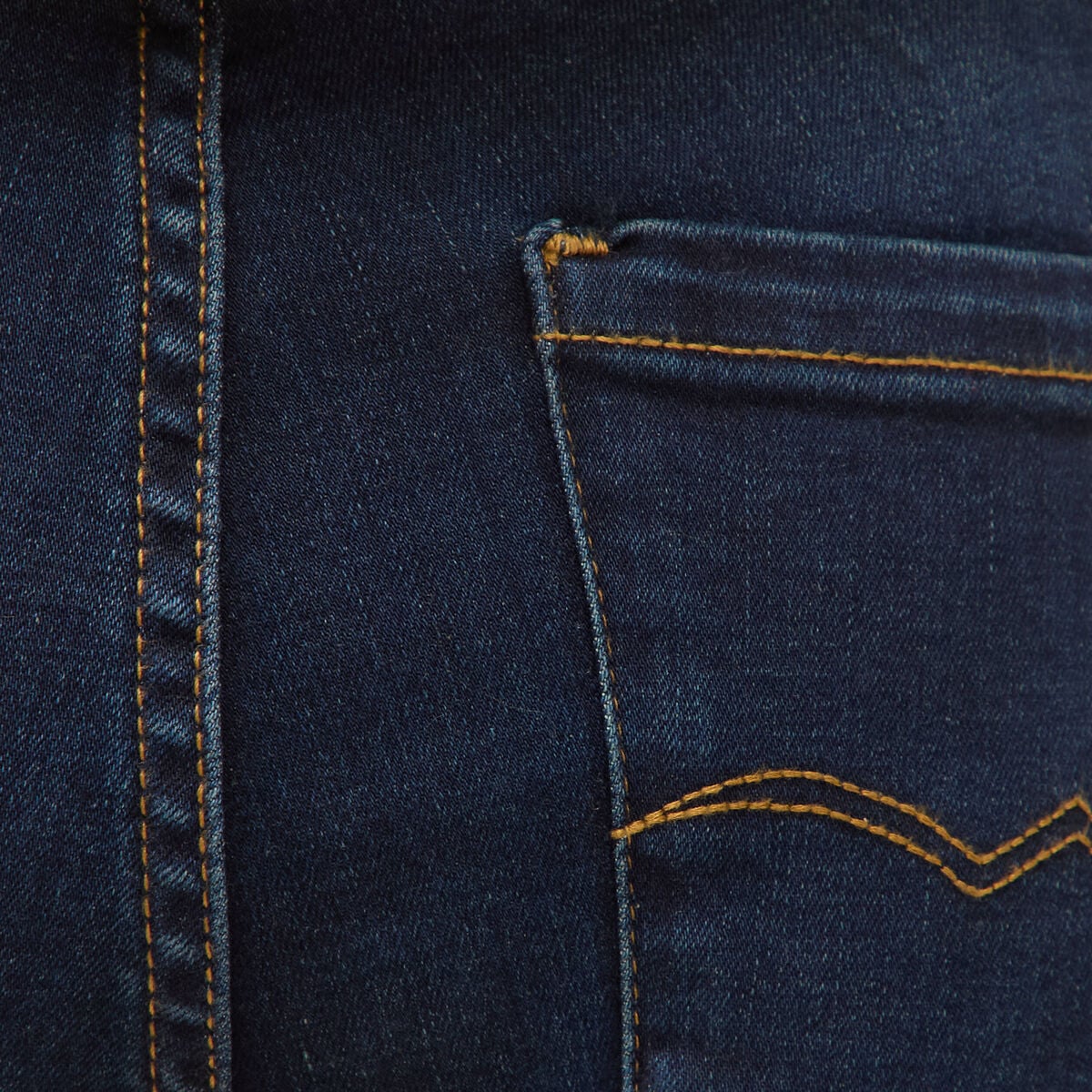 Jeans regular taille haute denim brut femme