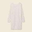 Robe pull droite torsades creme femme