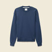 Sweat manches longues en coton bleu marine homme