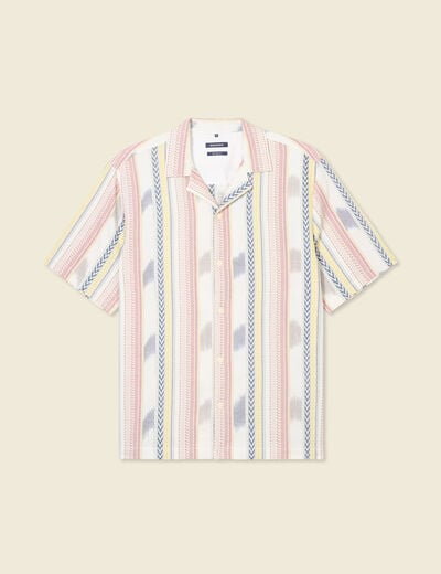 Chemise manches courtes bleu foncé homme