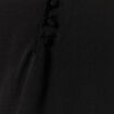 Robe midi droite satin noir femme
