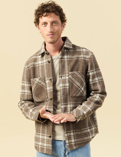 Chemise De Pêche Homme Habit - Bleu à Carreaux, Manches Longues Ventilées, Taille S, Neuve
