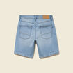 Bermuda en jeans denim bleach homme
