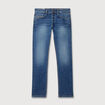 Jeans straight 5 poches denim stone homme