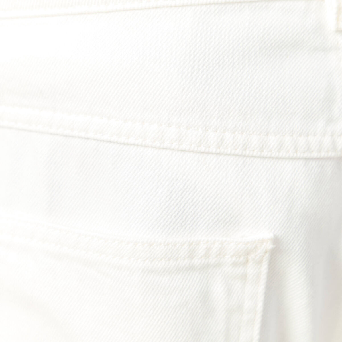 Chino droit longueur 32 en coton denim blanc homme