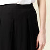 Jupe longue évasée noir femme