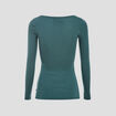 T-shirt femme maille unie Instinct vert canard femme