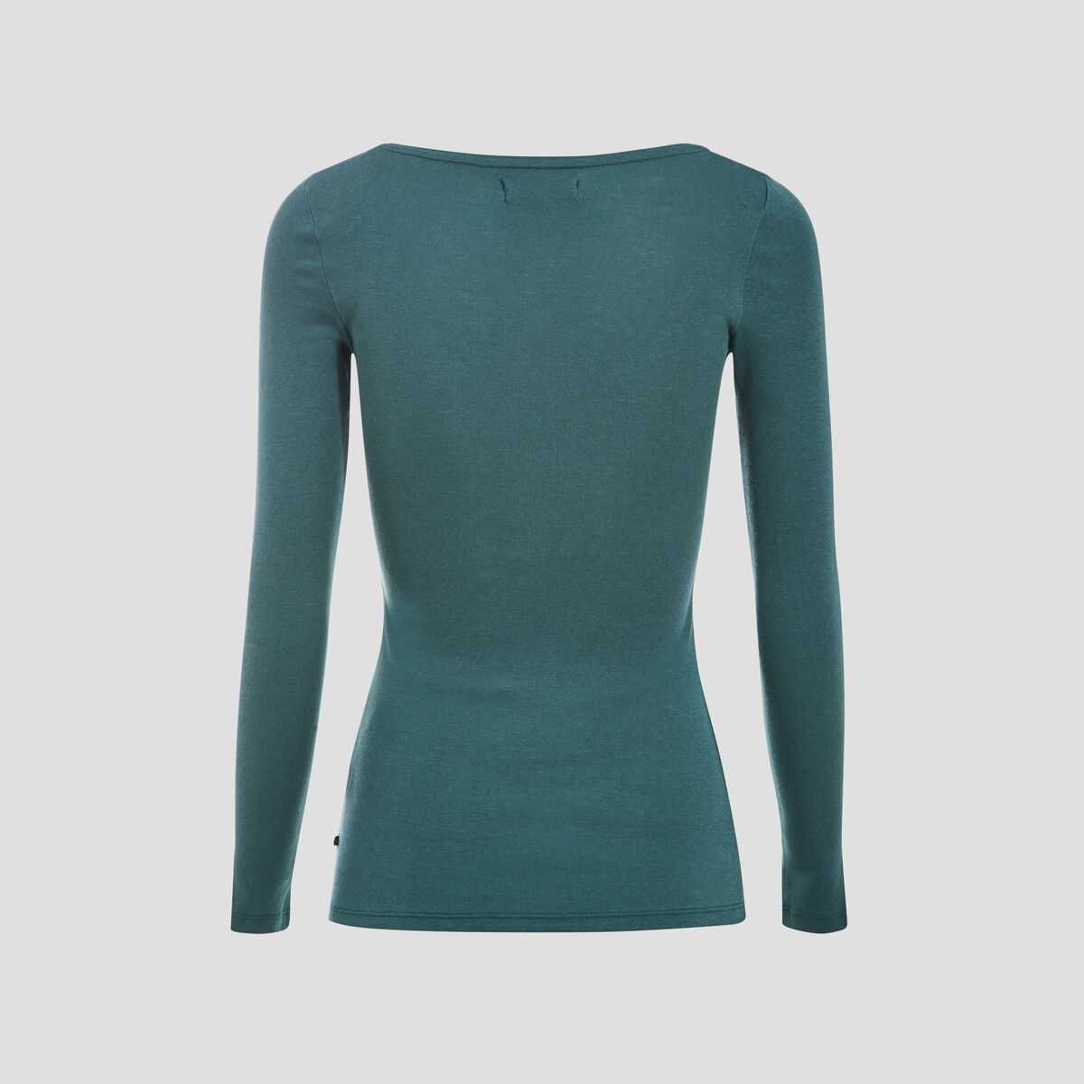 T-shirt femme maille unie Instinct vert canard femme